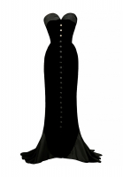 Pierre Balmain Haute Couture Velvet Gown