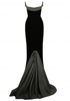 Pierre Balmain Haute Couture Velvet Gown