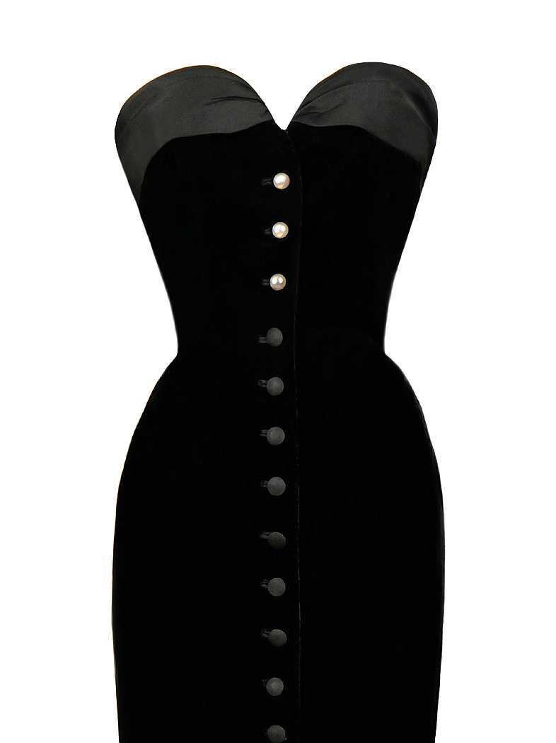 Pierre Balmain Haute Couture Velvet Gown