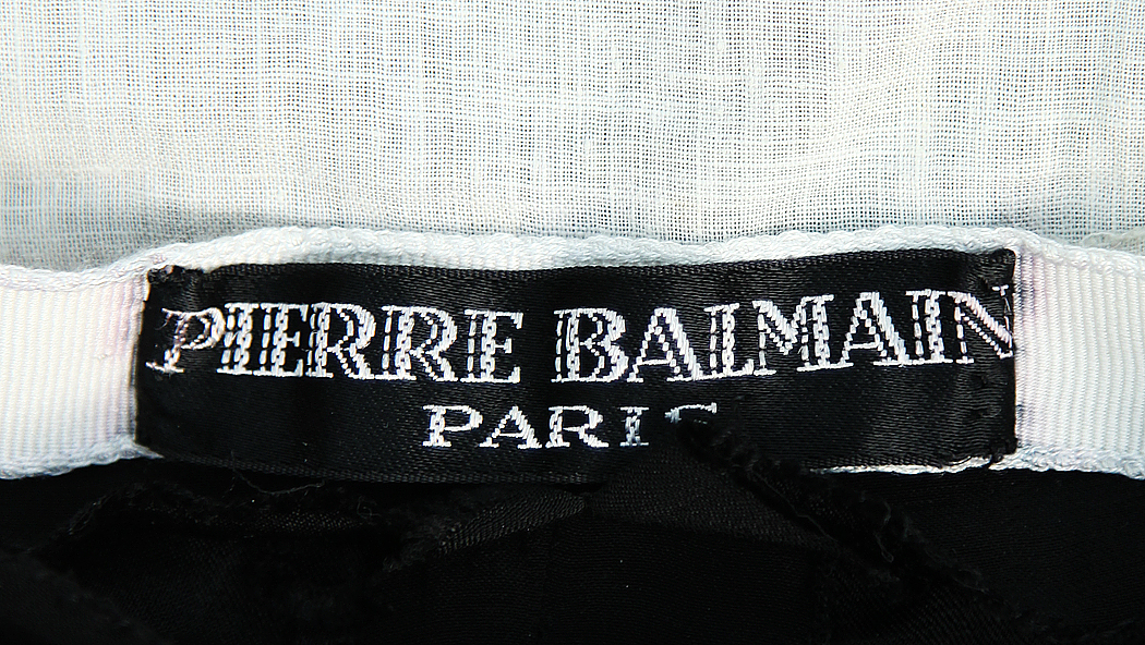 Pierre Balmain Haute Couture Velvet Gown