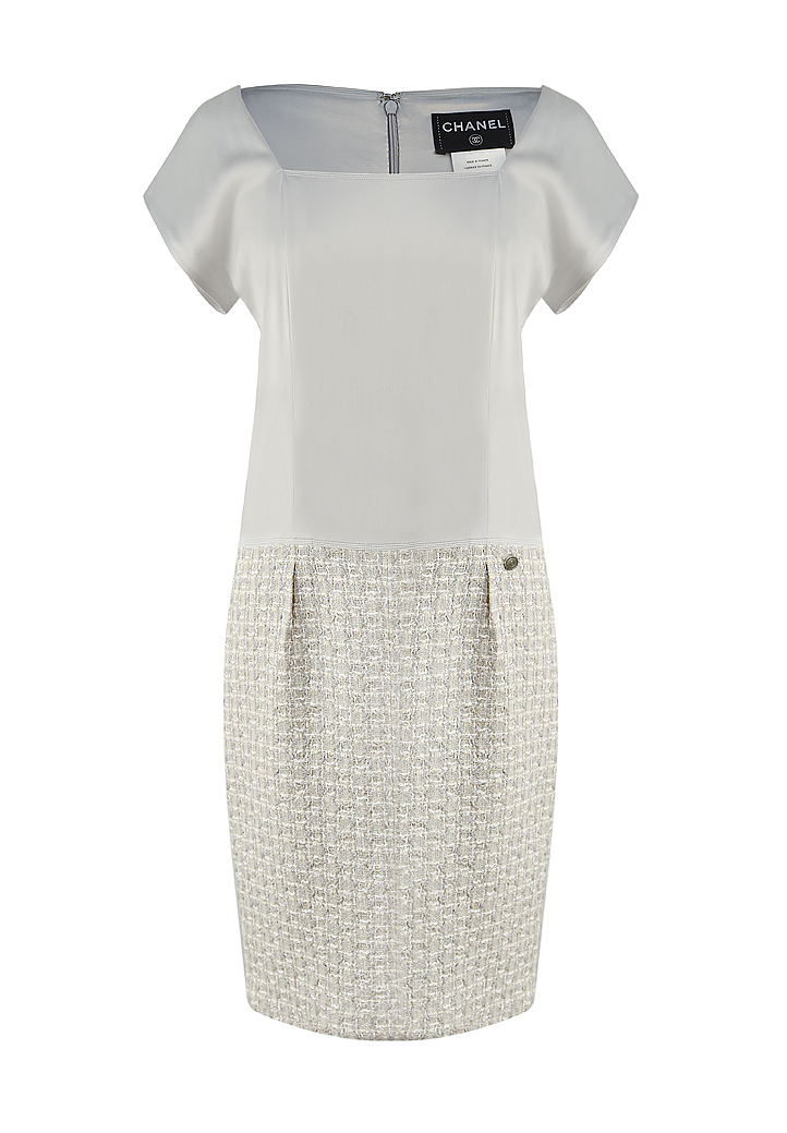 Chanel Silk and Tweed Dress