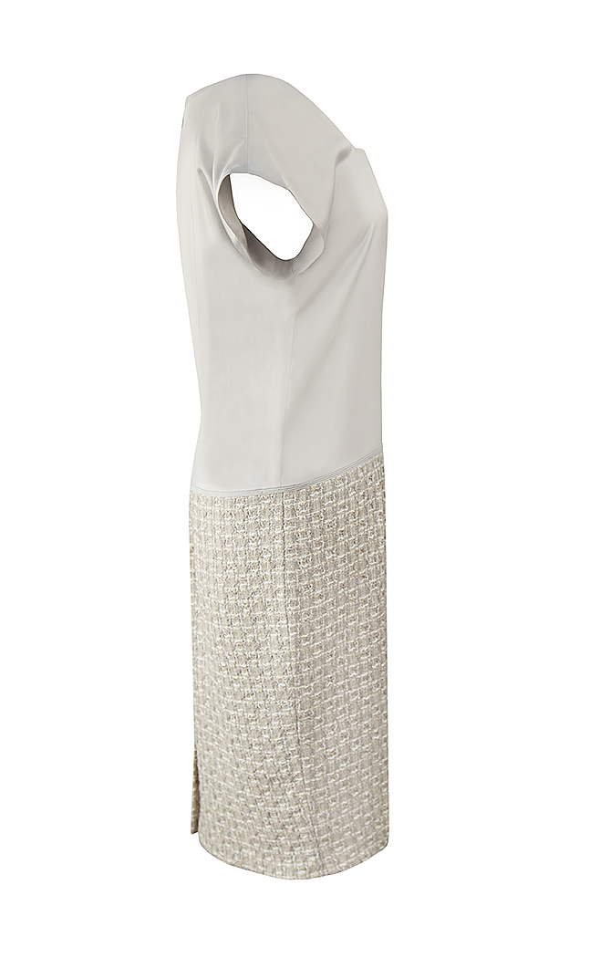 Chanel Silk and Tweed Dress