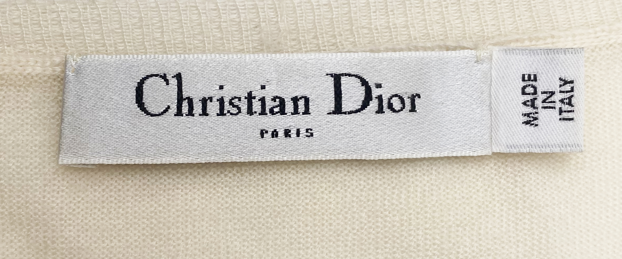 Christian Dior White Top With Flowers