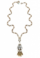 Christian Dior Crystals And Pearls Necklace