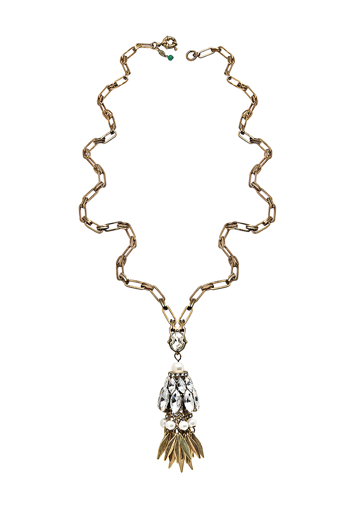 Christian Dior Crystals And Pearls Necklace