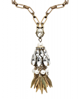 Christian Dior Crystals And Pearls Necklace