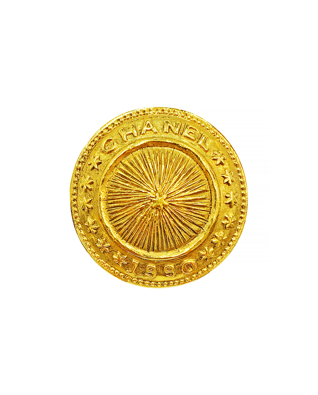 Chanel Large Round Clip-on Earrings