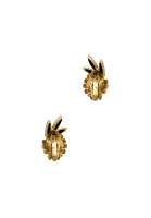 Black Crystals Clip-on Earrings