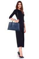 Blue Louis Vuitton Kleber MM Epi Bag