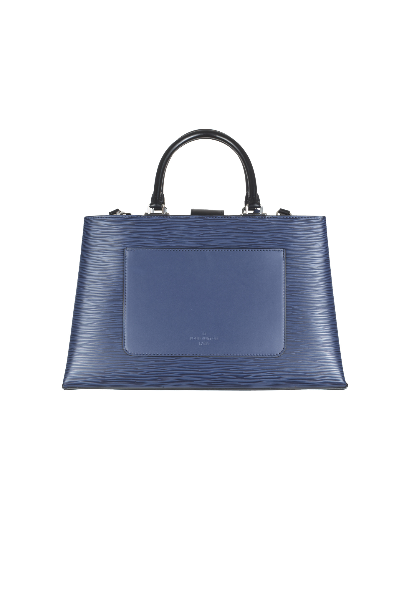 Blue Louis Vuitton Kleber MM Epi Bag