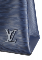 Blue Louis Vuitton Kleber MM Epi Bag