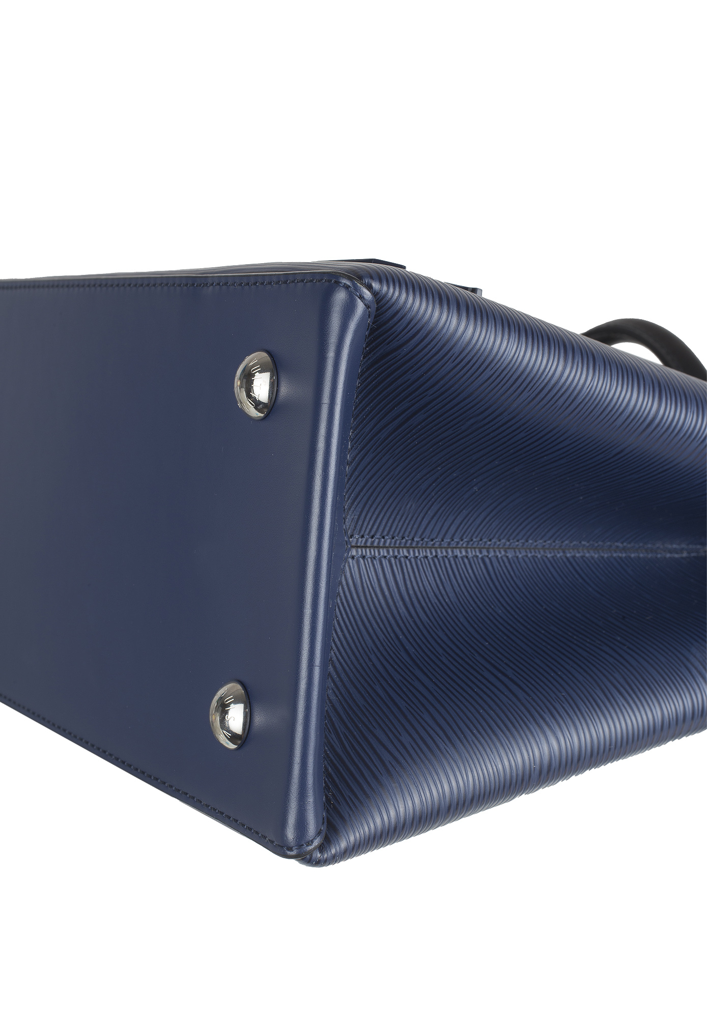 Blue Louis Vuitton Kleber MM Epi Bag