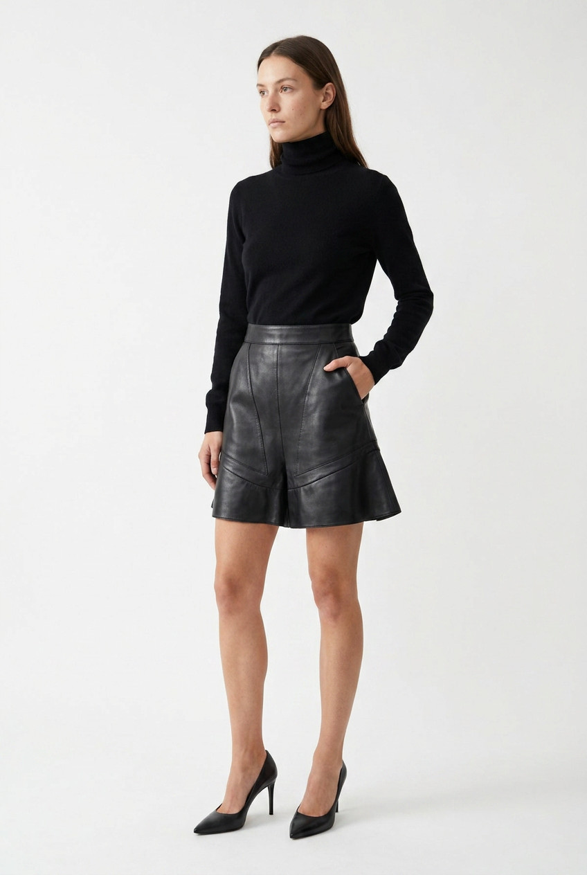 Givenchy Leather Shorts