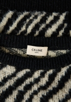 Celine Black Cropped Sweater