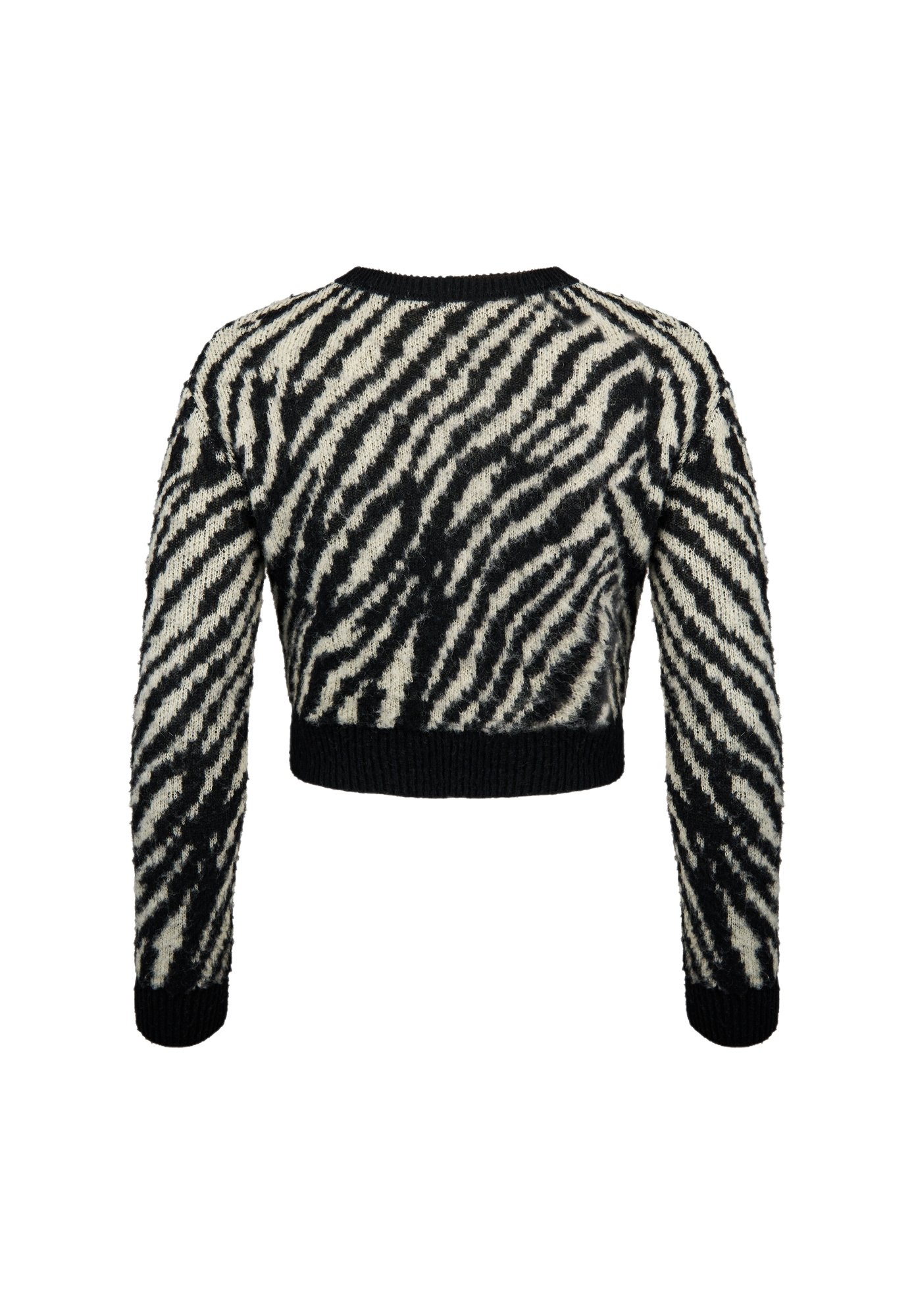 Celine Black Cropped Sweater