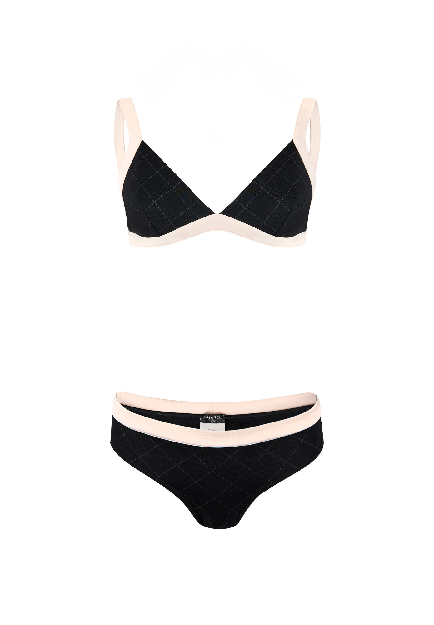 Chanel Black And White Swimsuit