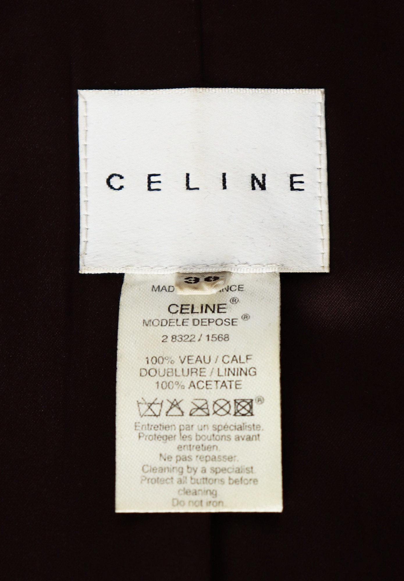 Celine Coat with Fur Collar