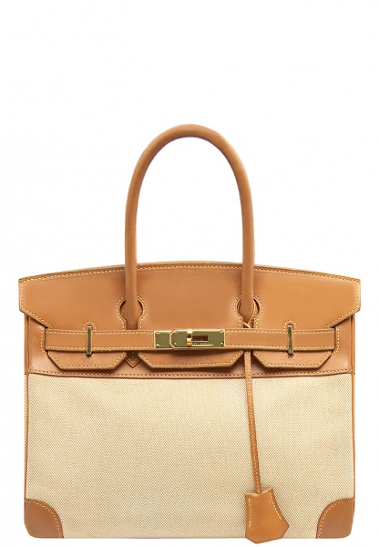 Hermès Birkin 30 Handbag With Canvas Inserts