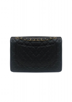 Chanel Jumbo Black Leather Bag