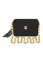Chanel Black Velvet Handbag