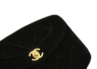 Chanel Black Velvet Handbag