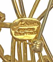 Antoinette Green Crystals Brooch