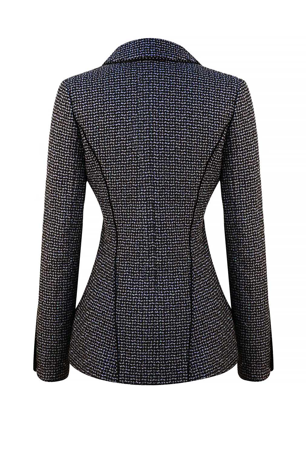 Chanel Dark Blue Tweed Jacket With Lurex