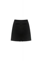 Chanel Black Silk Skirt