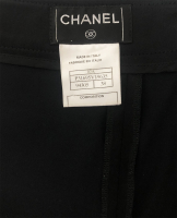 Chanel Black Silk Skirt