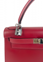 Hermès Kelly 28 Rouge H Box Sellier