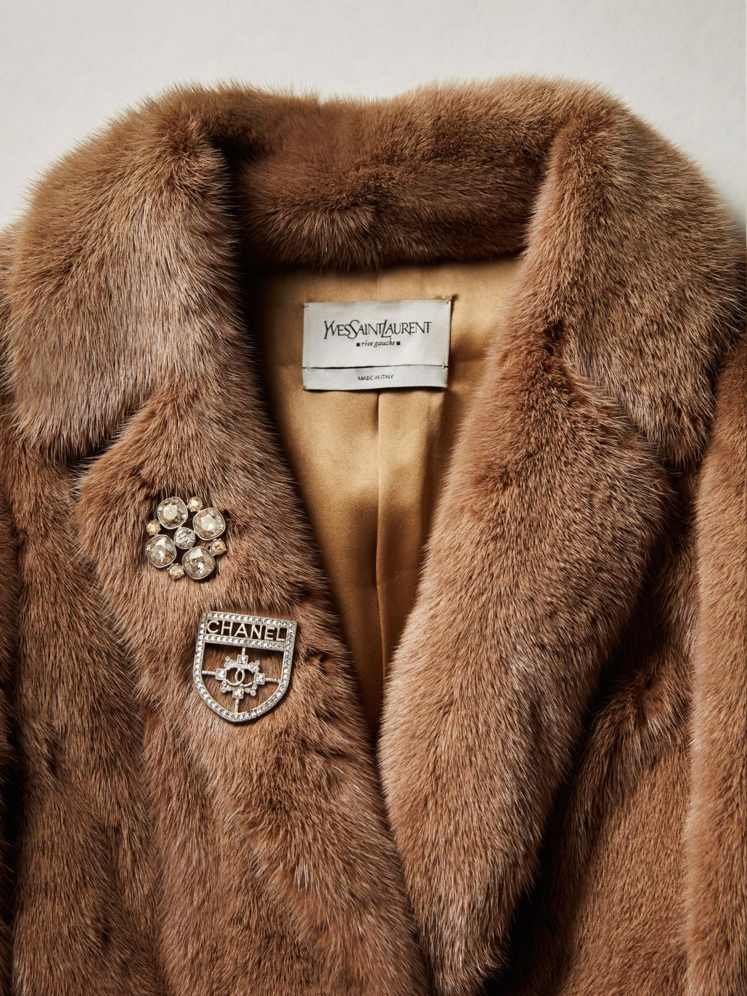 Yves Saint Laurent Mink Fur Coat