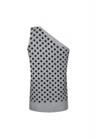 Prada Asymmetrical Polka Dot Vest