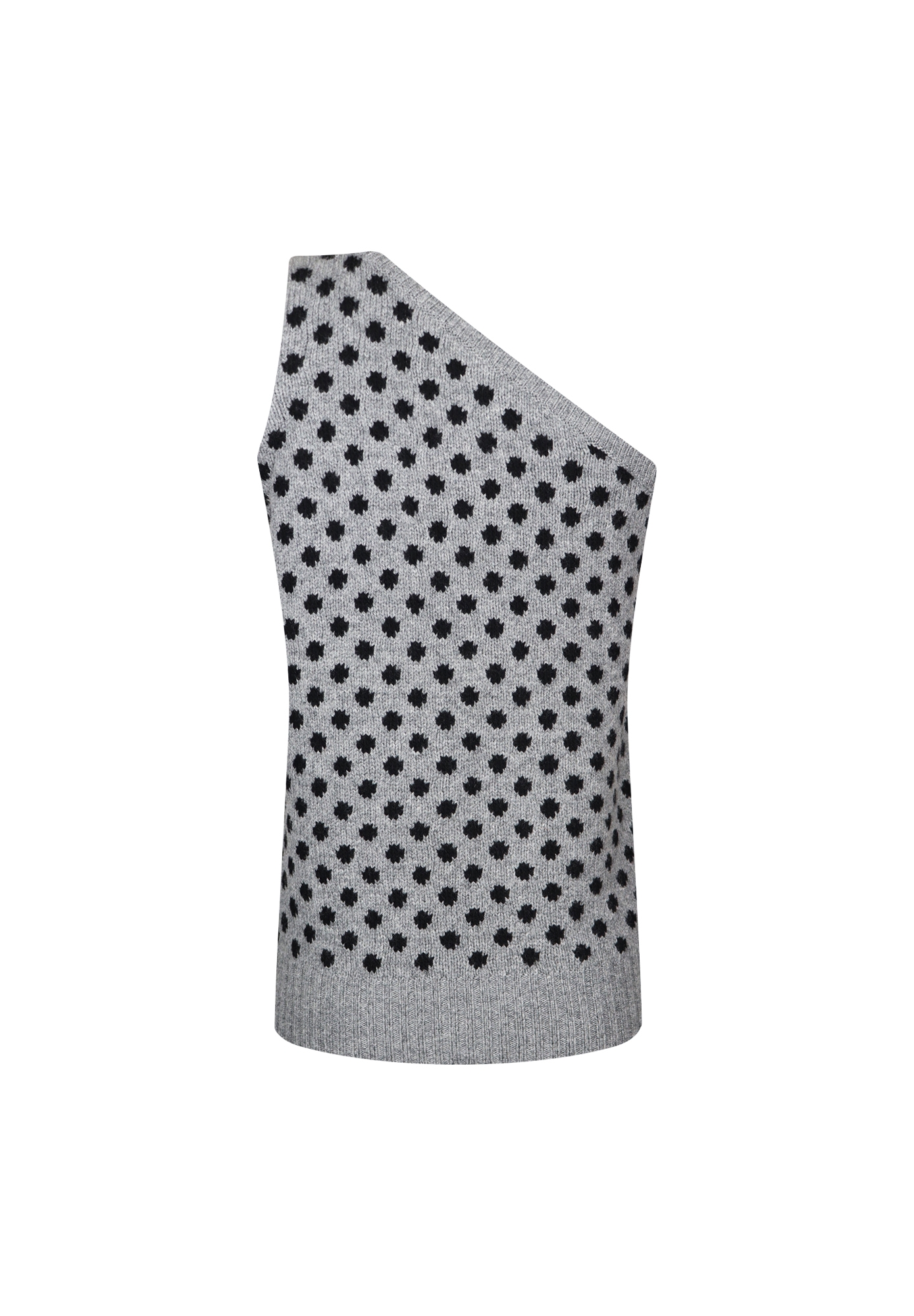 Prada Asymmetrical Polka Dot Vest