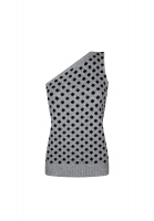 Prada Asymmetrical Polka Dot Vest