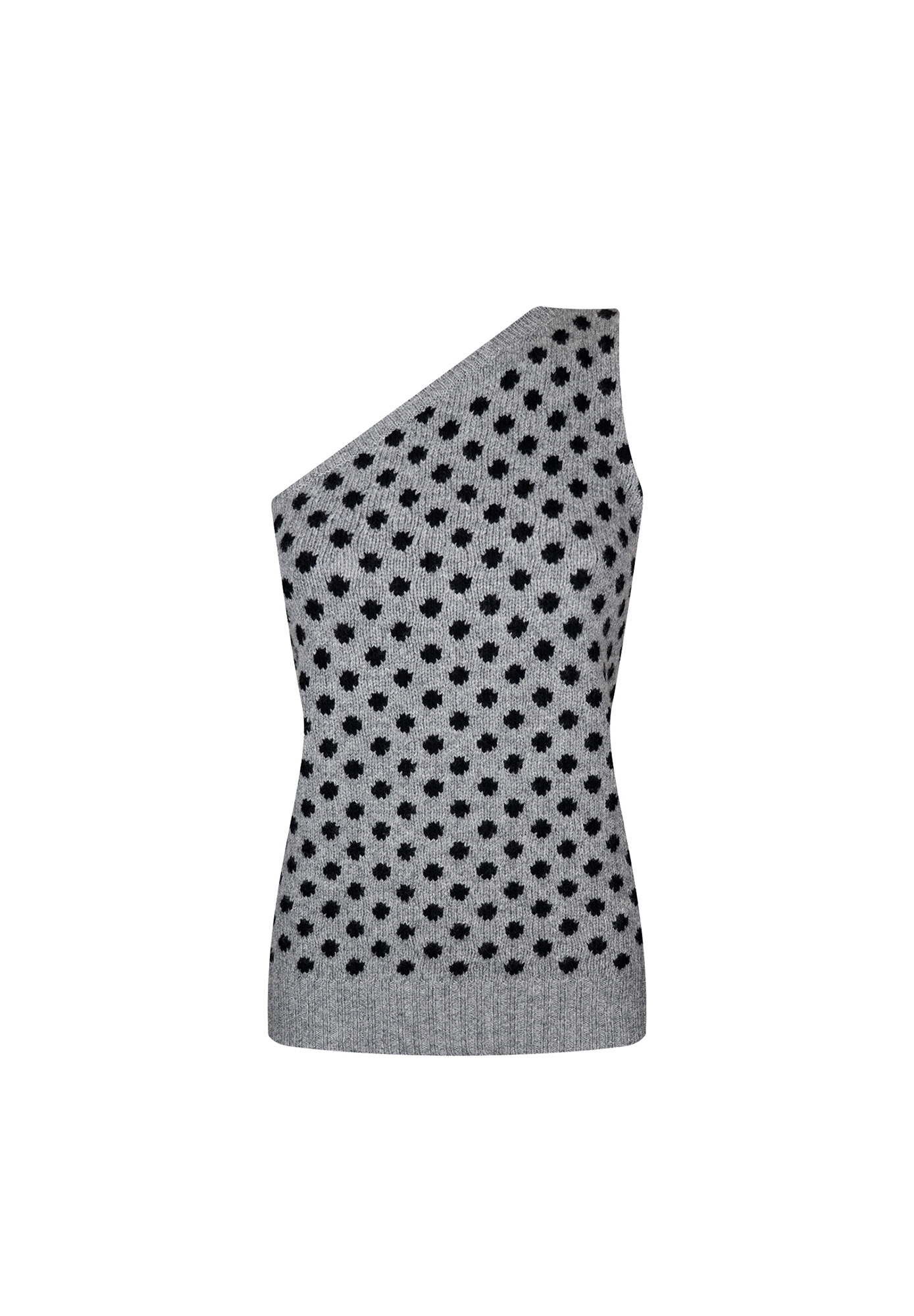 Prada Asymmetrical Polka Dot Vest