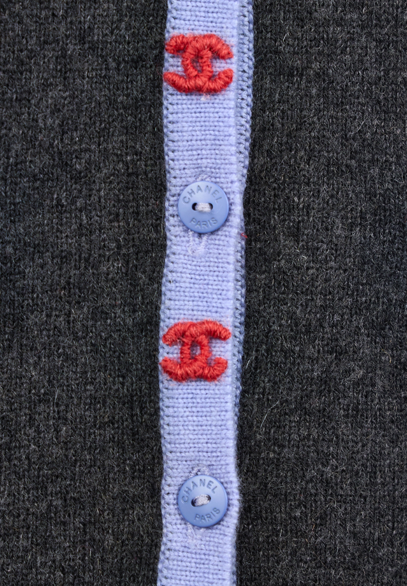 Chanel Cashmere Set With Contrast Trim