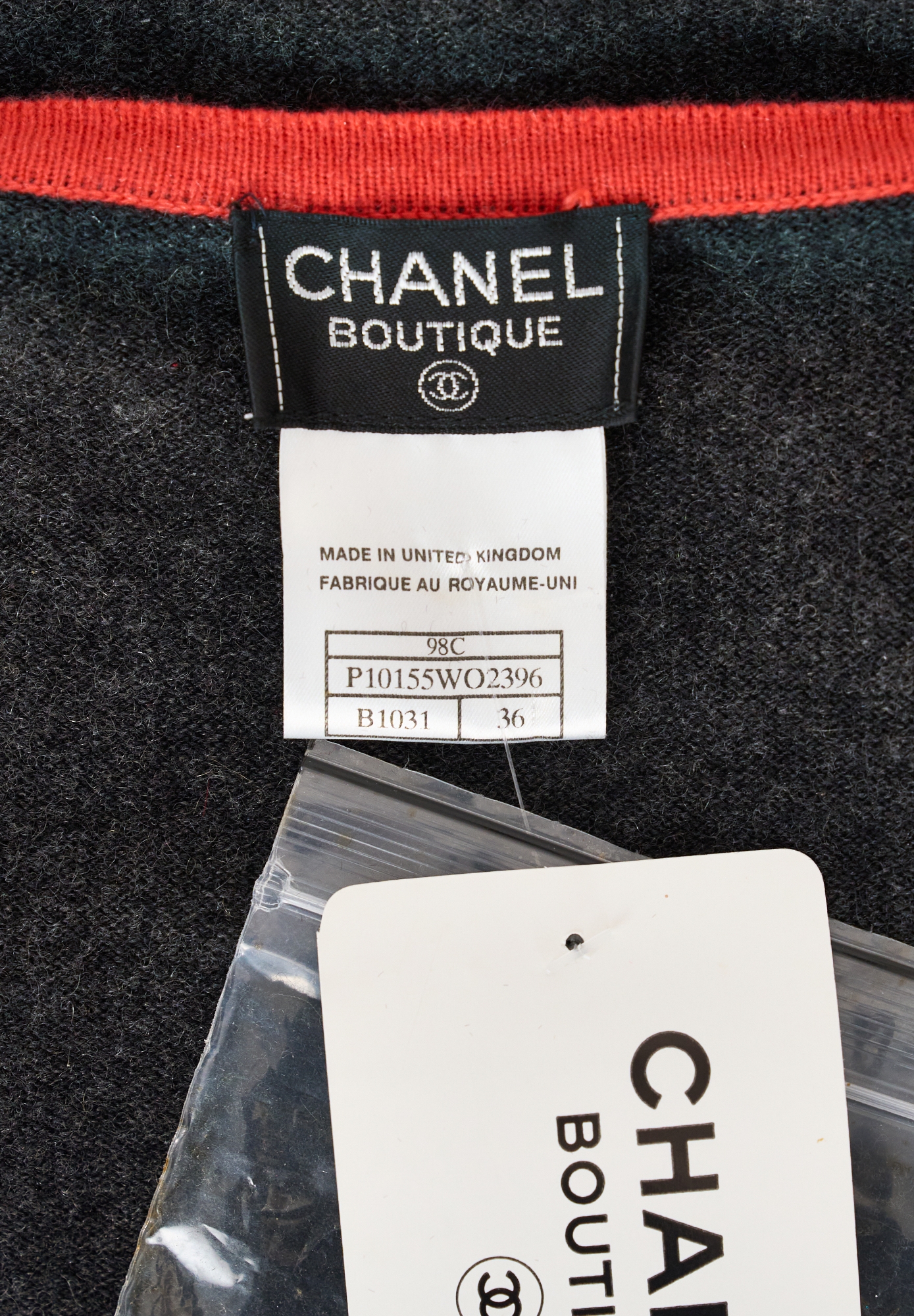 Chanel Cashmere Set With Contrast Trim