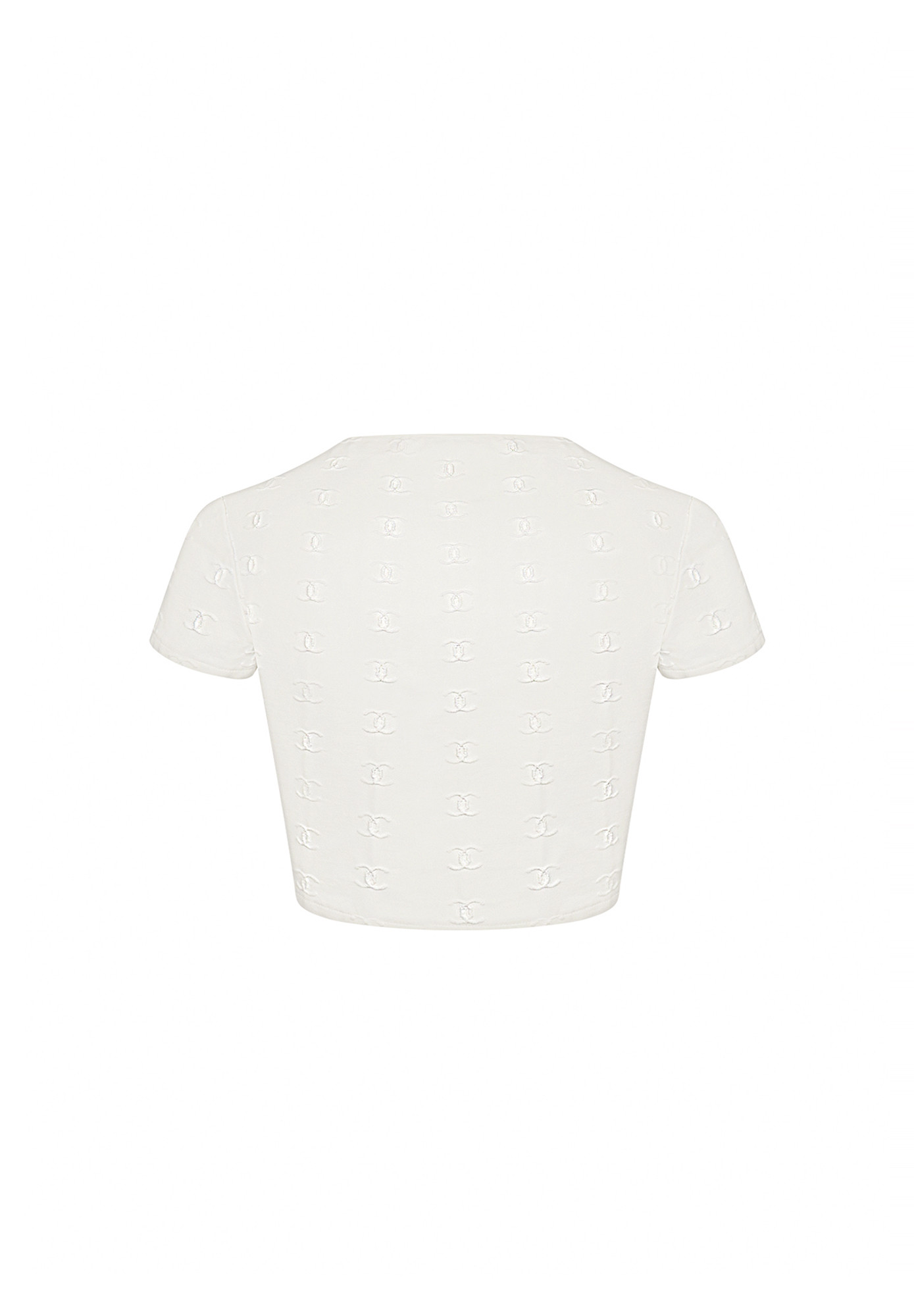 Chanel Cropped T-shirt With Logos