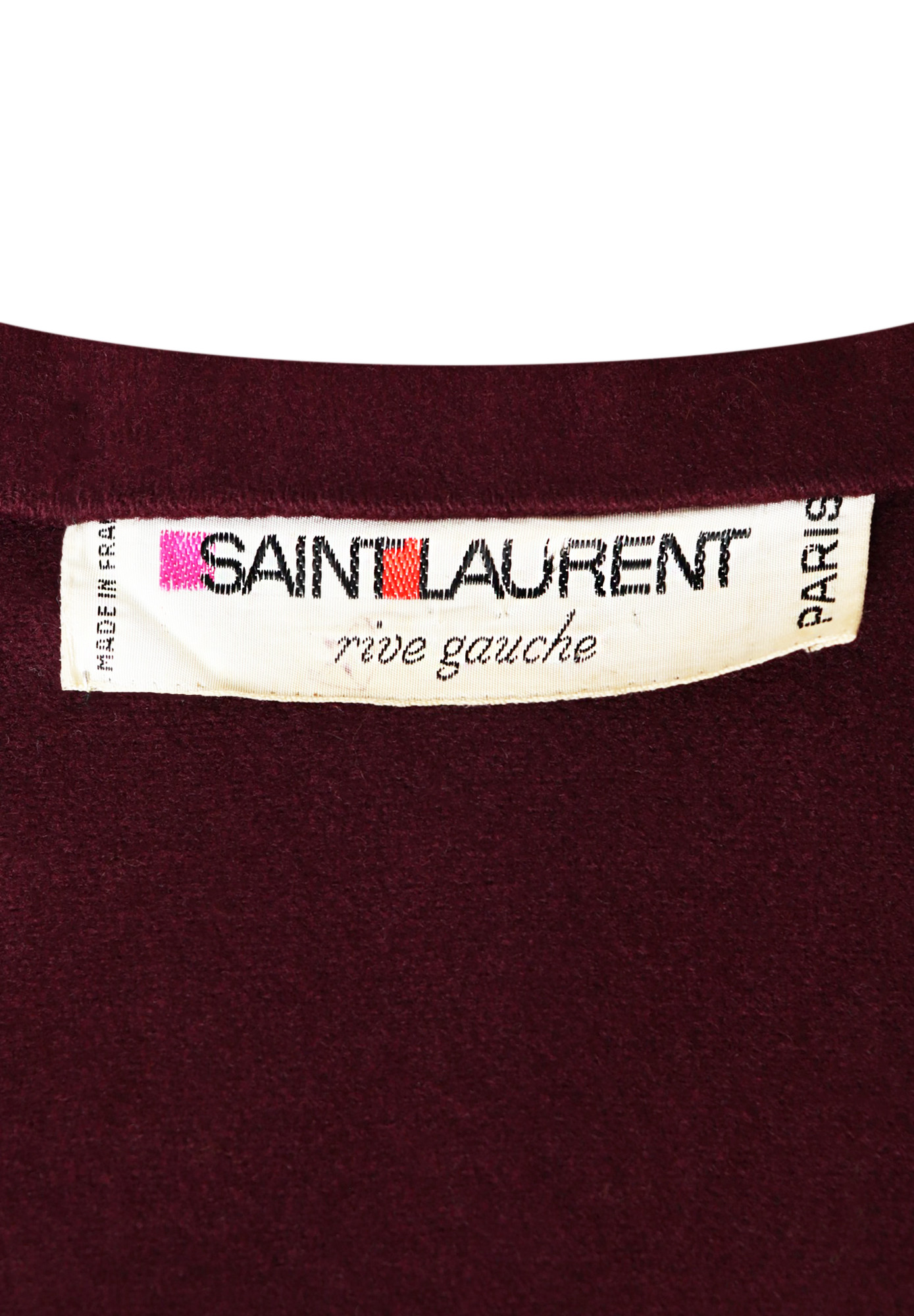 Yves Saint Laurent Burgundy Cape