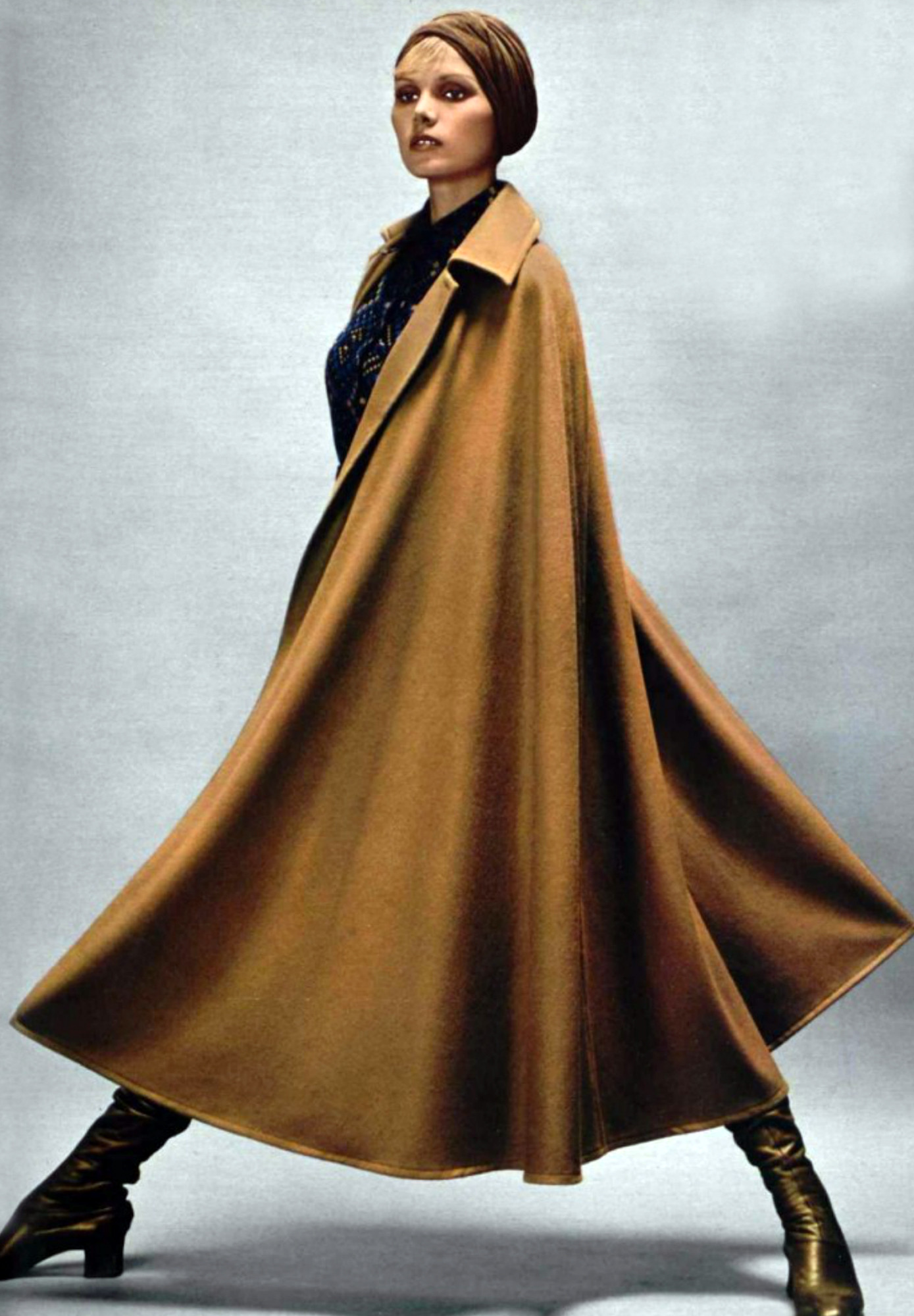 Yves Saint Laurent Burgundy Cape