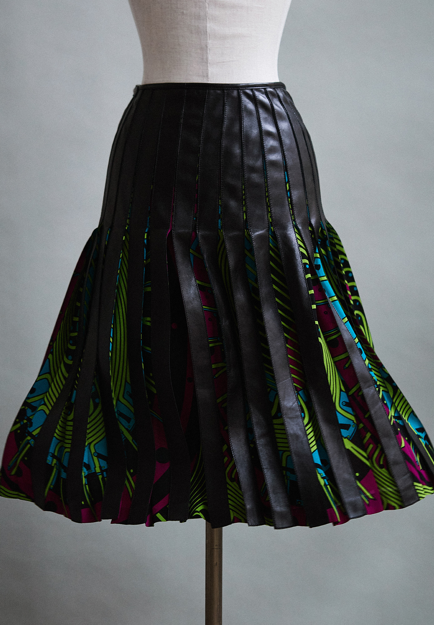 Hermès Leather Skirt