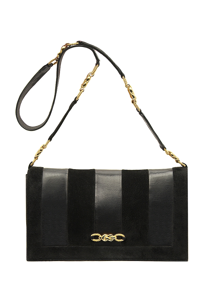 Ted Lapidus Leather and Suede Bag