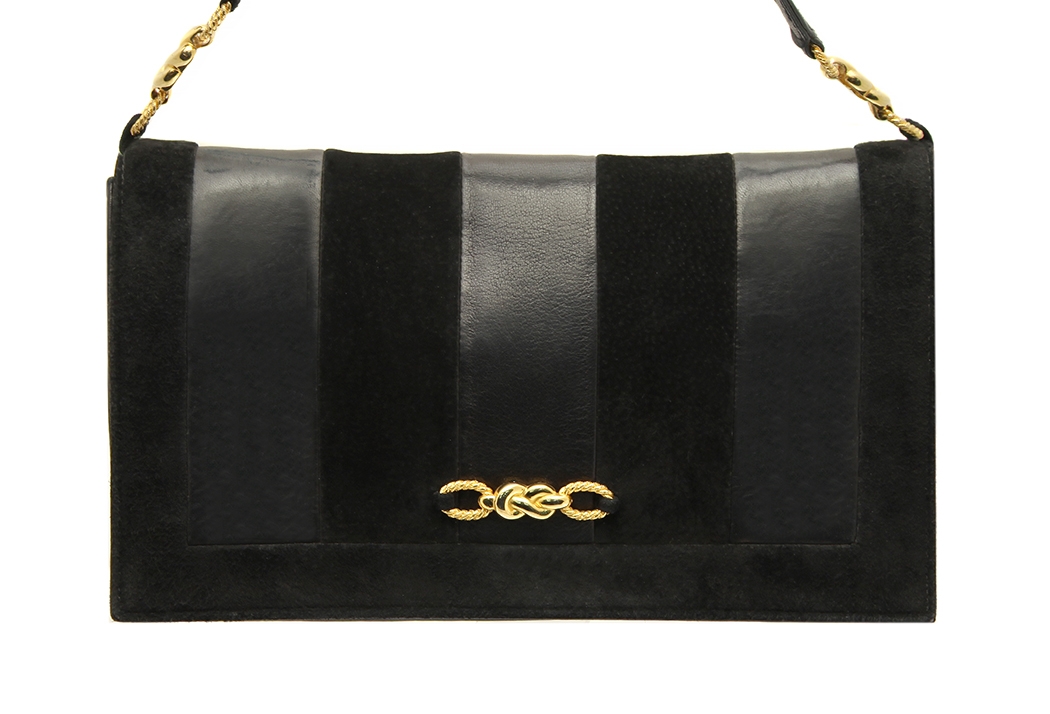 Ted Lapidus Leather and Suede Bag