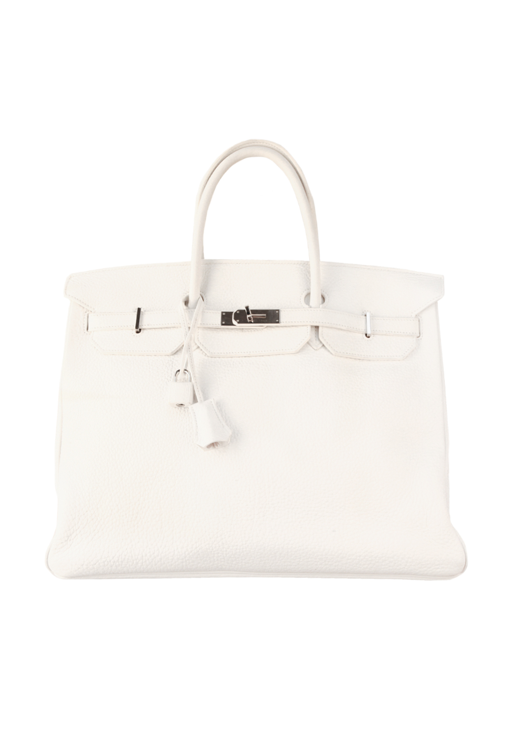 Hermès Birkin 40 White Clemence Bag