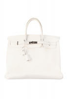Hermès Birkin 40 White Clemence Bag