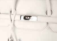 Hermès Birkin 40 White Clemence Bag