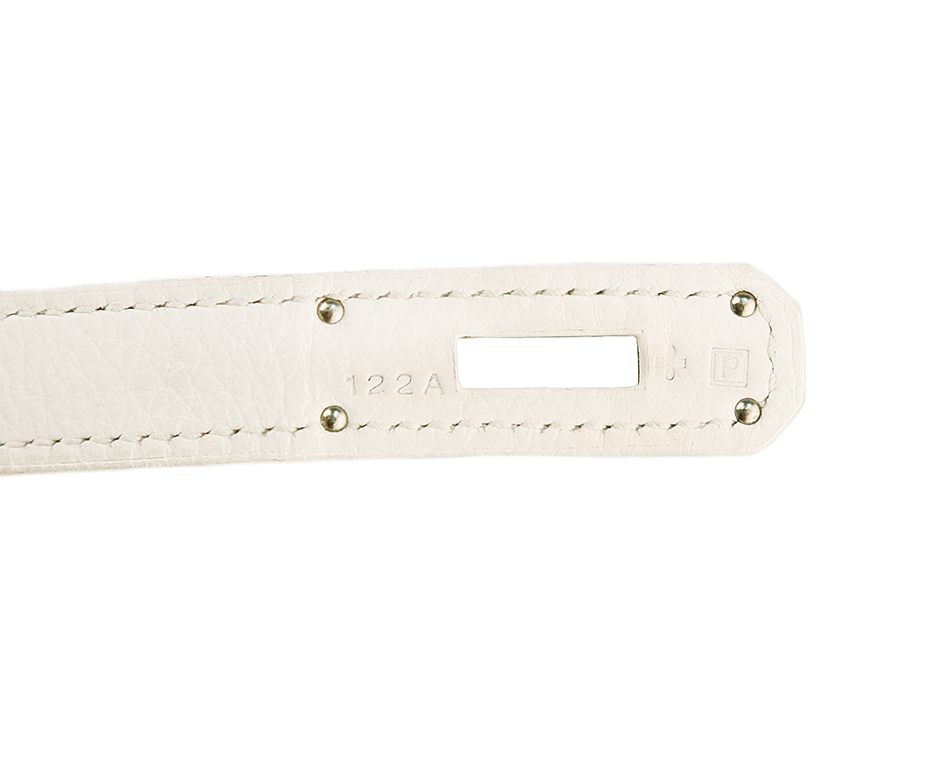 Hermès Birkin 40 White Clemence Bag