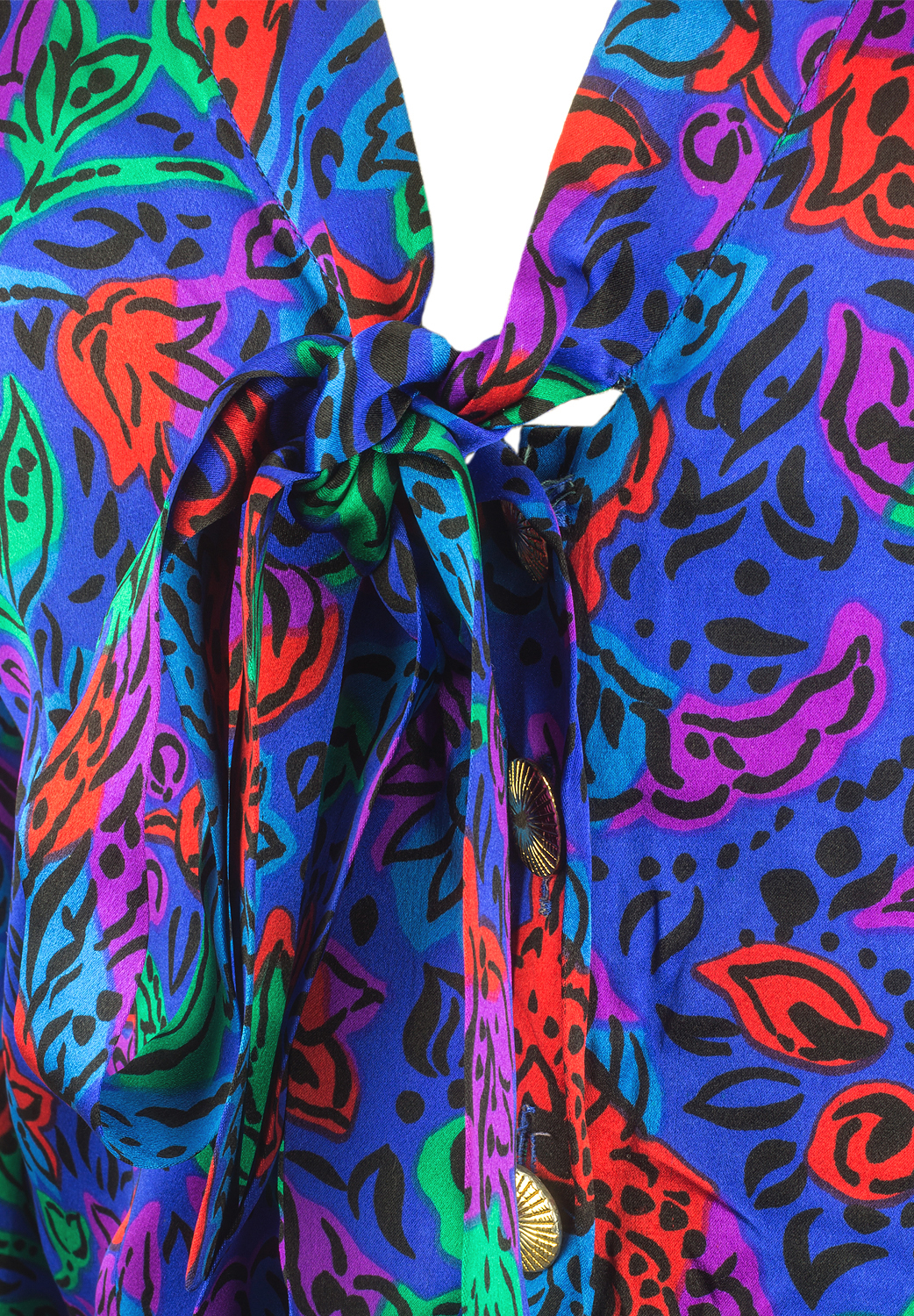 Yves Saint Laurent Bright Print Blouse