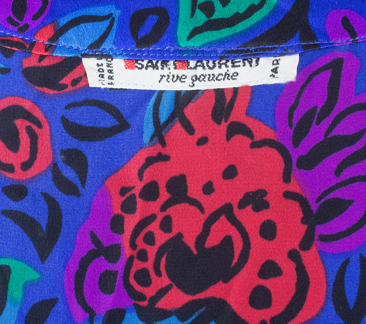 Yves Saint Laurent Bright Print Blouse