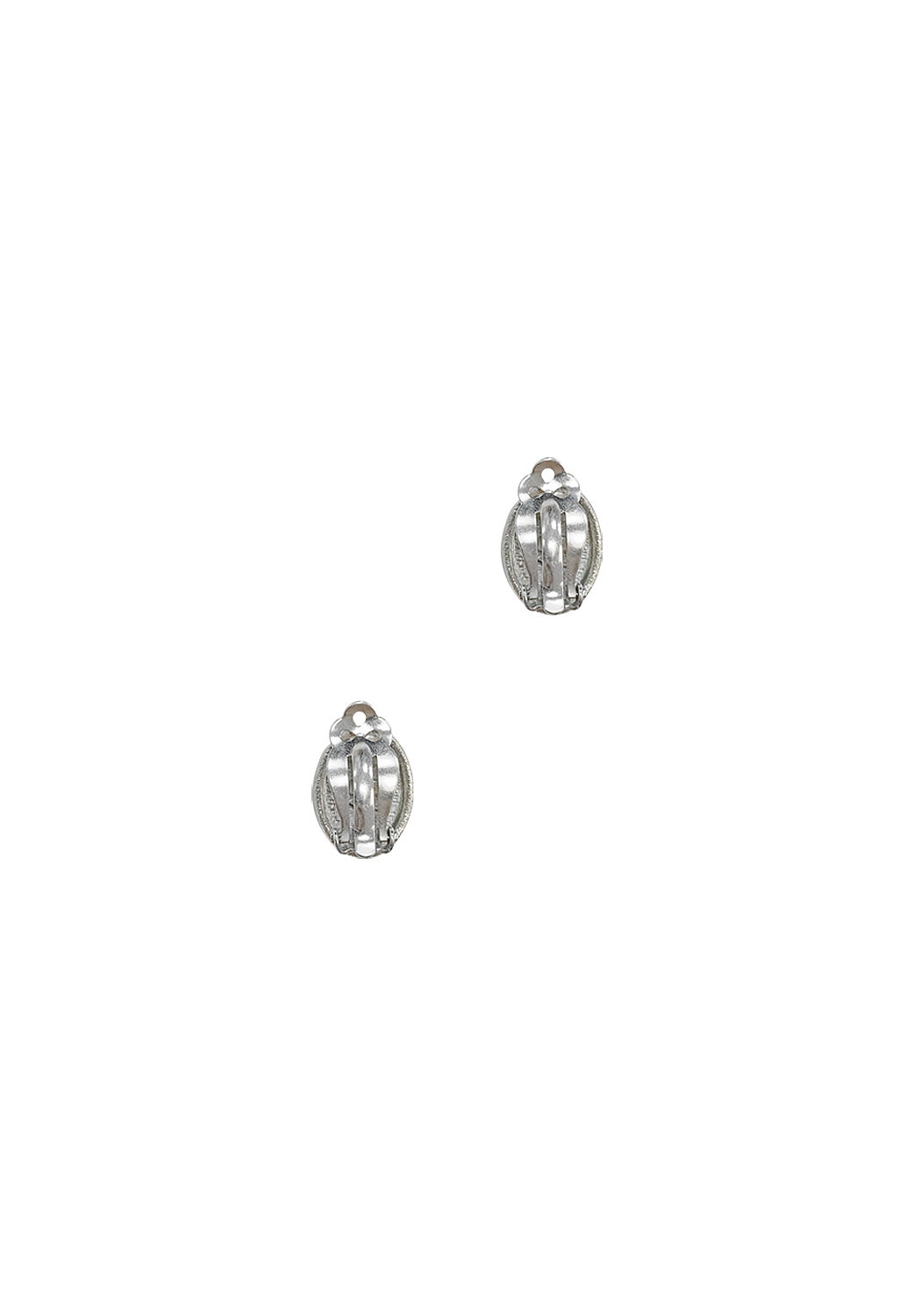 Courrèges Silver Clip-on Earrings